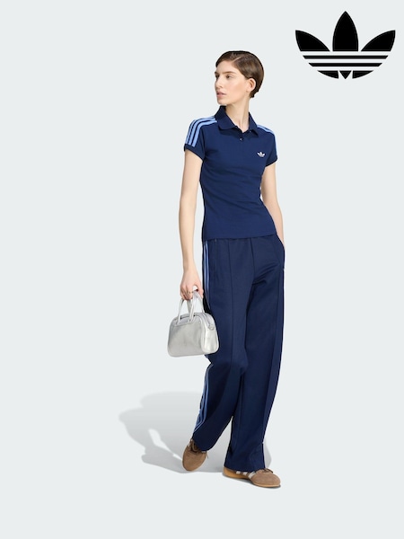 Blue - Adidas Originals 3-stripes Polo Shirt