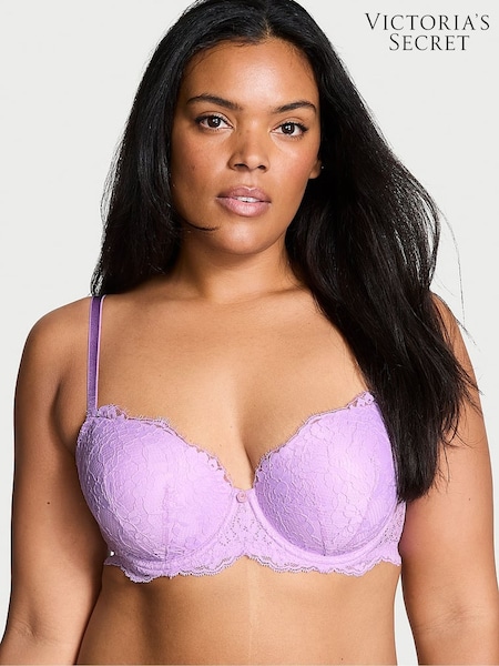 Victoria's Secret Lilac Purple Lightly Lined Full Cup Lace Bra (E71987) | €56