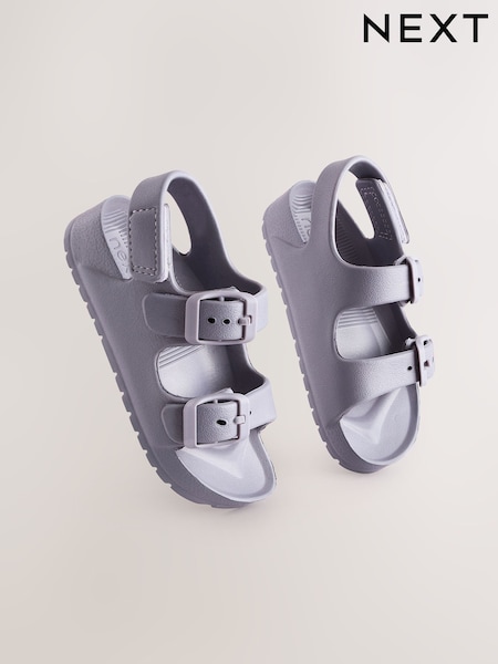 Purple Double Buckle Ankle Strap EVA Sandals (E72056) | R$ 80 - R$ 110
