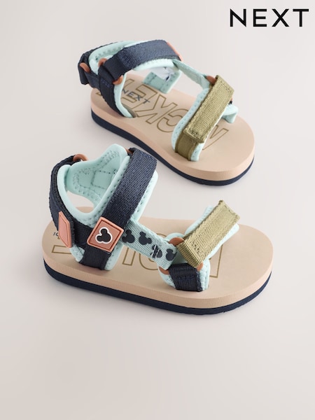 لون محايد/أزرق - Mickey Mouse Trekker Sandals (E72078) | ‏89 ر.ق. - ‏99 ر.ق.