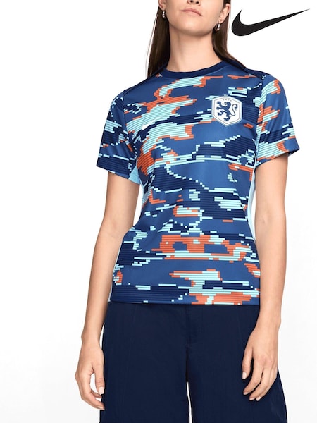 Nike Blue Netherlands Pre Match Top (E72529) | €38