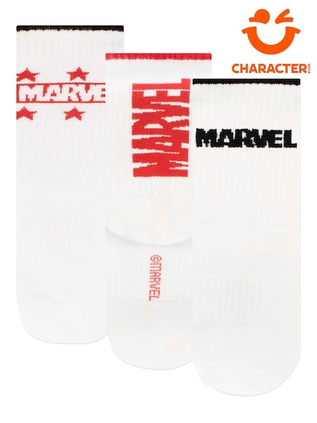 Character Marvel Logo Socks 3 Pack (E72580) | ‏37 ر.ق.