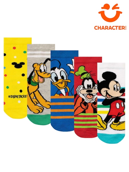 Character Mickey Mouse 100% Cotton Socks 5 Pack (E72582) | ‏93 د.إ.‏