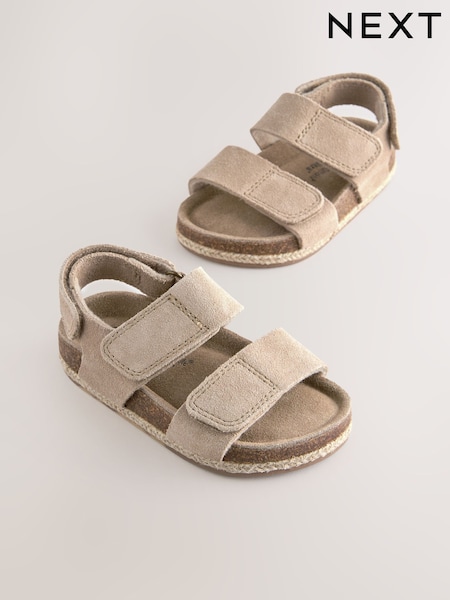 Neutral Standard Fit (F) Corkbed Two Strap Sandals (E72685) | $37 - $44
