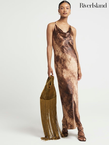 Maro - Slip floral cu decolteu în V River Island Rochie (E72901) | 250 LEI
