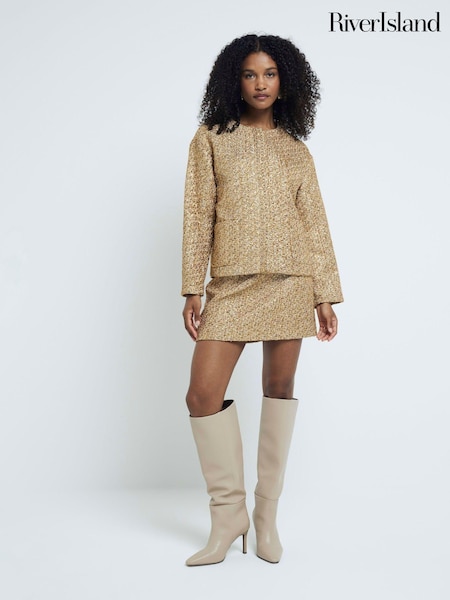 River Island Gold Tailored Jacket (E73022) | 170 QAR