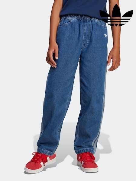 adidas originals Blue Denim Joggers Kids (E73150) | AED204