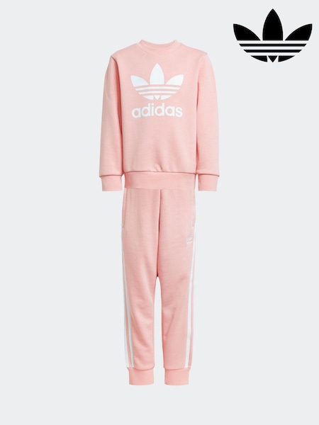 adidas originals Pink Adicolor Crew Tracksuit (E73152) | €57