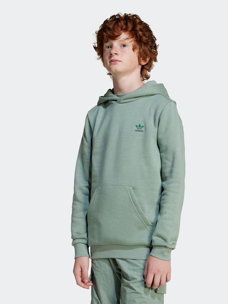 adidas originals Green Small Trefioil Logo Hoodie (E73184) | $46