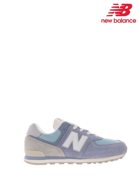 Azul - New Balance Boys 574 Trainers (E73332) | 96 €
