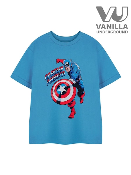 Vanilla Underground Blue Boys 100% Cotton Marvel Licensed T-Shirt (E73371) | €20
