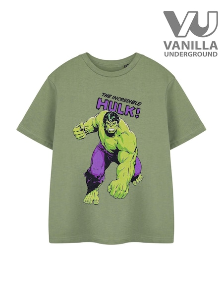 Vanilla Underground Green Boys 100% Cotton Marvel Licensed T-Shirt (E73373) | €20
