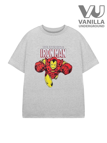 Vanilla Underground Grey Light Boys 100% Cotton Marvel Licensed T-Shirt (E73375) | €20