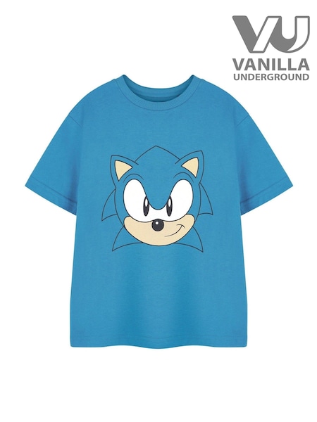 Vanilla Underground Blue Dark Boys Sonic The Hedgehog Licensed 100% Cotton T-Shirt (E73376) | €20