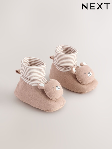 צבע נייטרלי עם דובים - Baby Sensory Sock Top Boots (0-24 Months) (0-2mths) (E73505) | ‏38‏₪