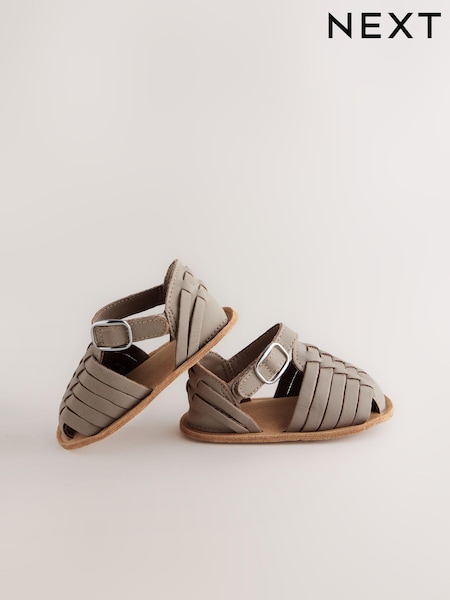 グレー - Baby Woven Sandals (0-24mths) (E73518) | ¥ 1,940