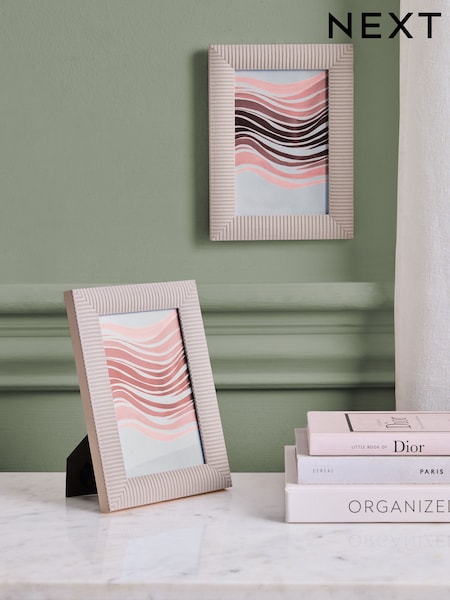 Set of 2 Pink Linear Photo Frames (E73537) | €11 - €27