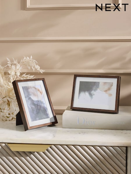 Set of 2 Wood Wood Effect Hadley Photo Frames (E73539) | €9 - €17