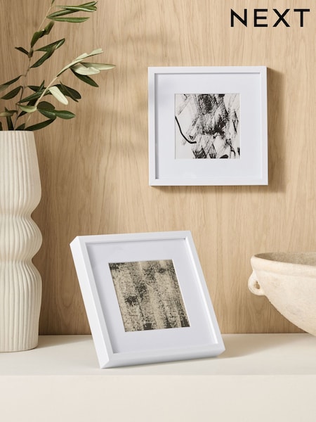 Set of 2 White Hadley Photo Frames (E73549) | €9 - €19