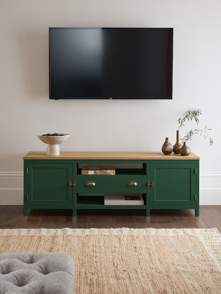 Green Claude Oak Veneer Up to 65 Inch TV Unit (E73600) | €750