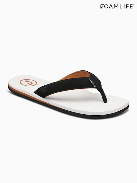 Foamlife White Mens Traa-SC Flip Flops (E73656) | ₪141