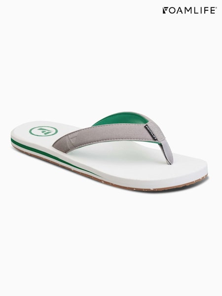 Foamlife White Mens Fresco Flip Flops (E73663) | R$ 345