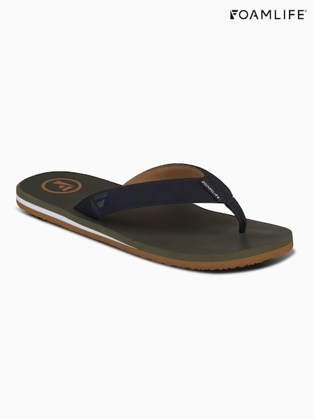 Foamlife Green Mens Traa-SC Flip Flops (E73672) | ₪141