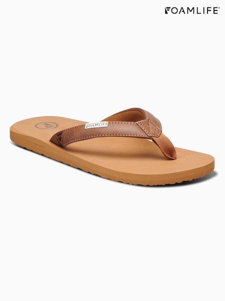 Dunkelbraun - Foamlife Damen Seales SC Flip Flops (E73680) | 51 €