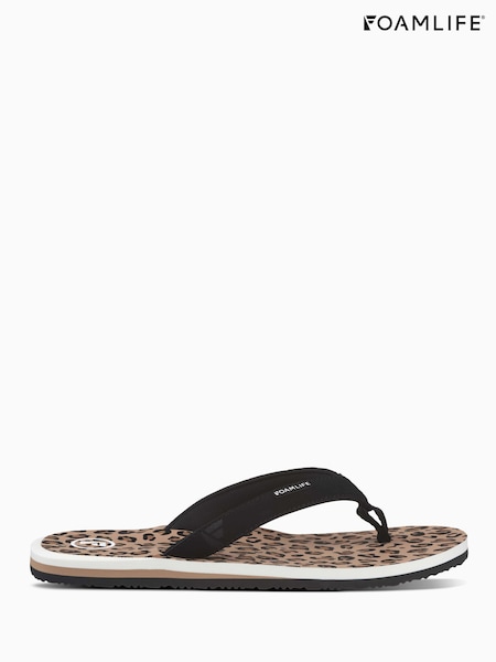 Foamlife Brown Womens Zikat-SC Flip Flops (E73702) | R$ 295