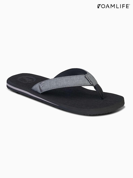 Foamlife Black Mens Sharrp Flip Flops (E73713) | R$ 345