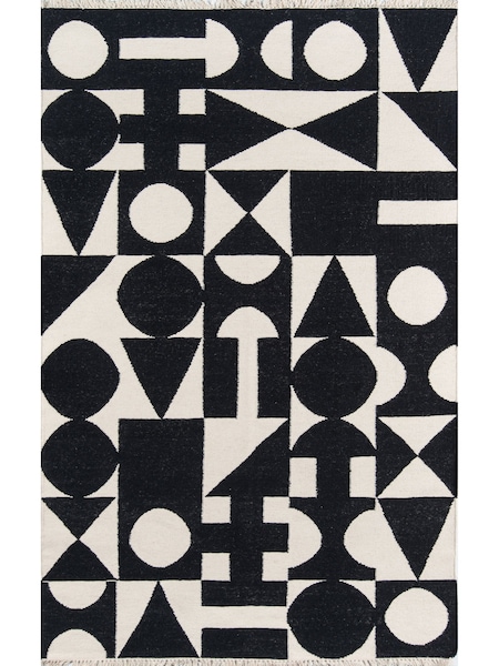 Novogratz Black Topanga Roberta Rug (E73780) | €89 - €388
