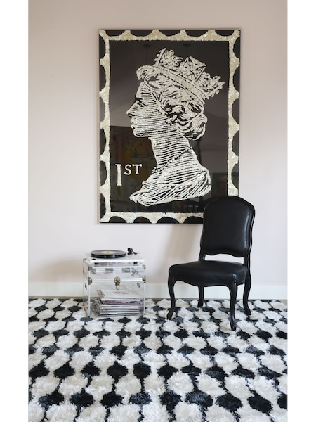 Novogratz Black Retro Shaggy Stocking Rug (E73801) | $103 - $857