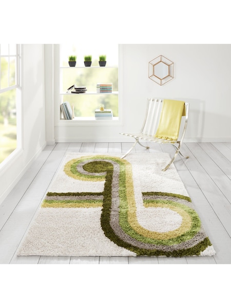 Novogratz Green Retro Shaggy Rug (E73803) | $223 - $857
