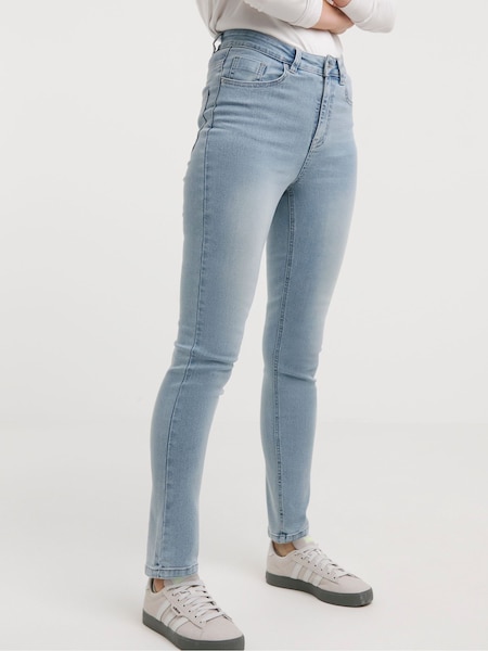 JD Williams High Waist Super Soft Slim Leg Denim Jeans (E73823) | 156 LEI