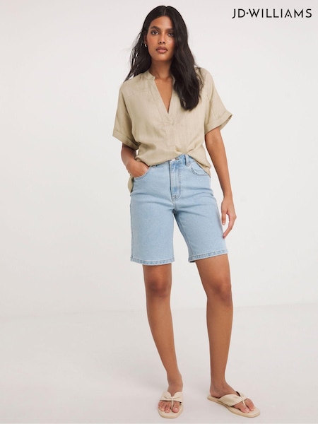 JD Williams Blue Denim Bermuda Shorts (E73827) | €14.50