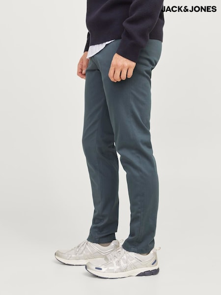 Schieferblau - Regular Jack & Jones Slim Fit Marco Chino Trousers