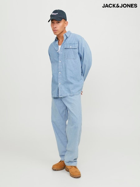 Lys blå - Regular Jack & Jones Alex Baggy Fit Jeans