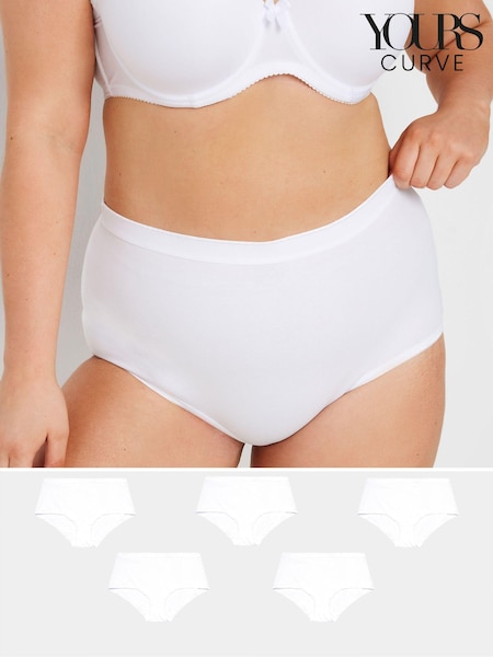 Yours Curve Stretch Full Briefs 5 Pack (E74168) | €25