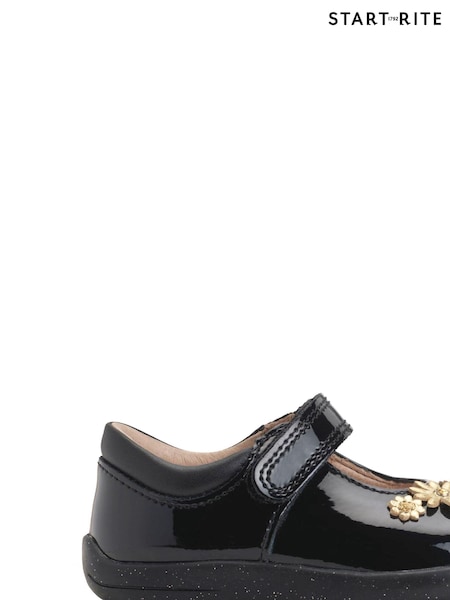 Negru - Start-Rite Fairy Tale Leather Soft Mary Jane Toddler Shoes (E74263) | 188 LEI