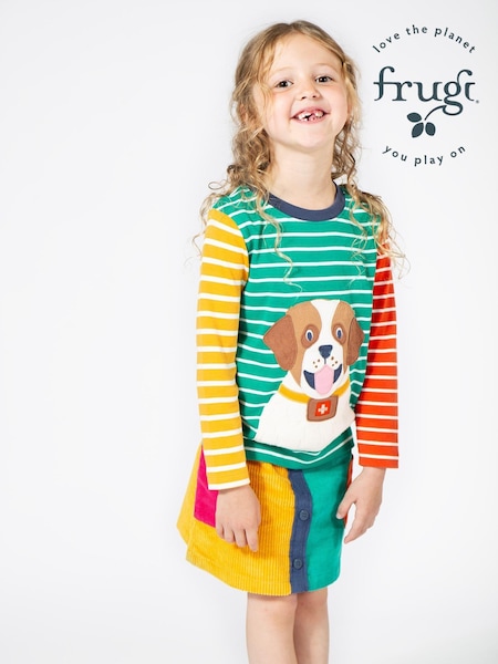 Frugi Girls Blue Hotchpotch Skirt (E74348) | €19 - €20