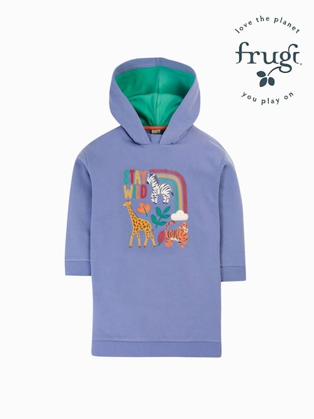Frugi Purple Animals Hoodie Dress (E74352) | 198 LEI - 208 LEI