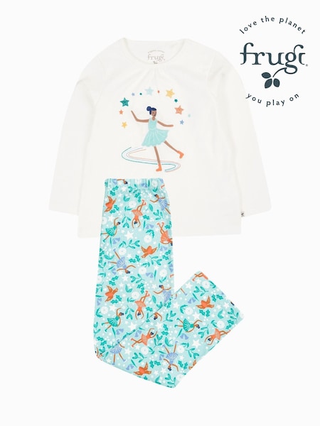 Frugi Girls All Over Skater White Dress (E74377) | AED102 - AED107