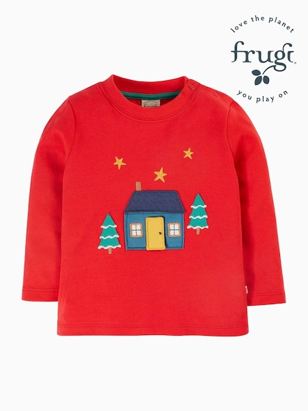 Frugi Red Interactive Applique Top (E74388) | €28 - €31