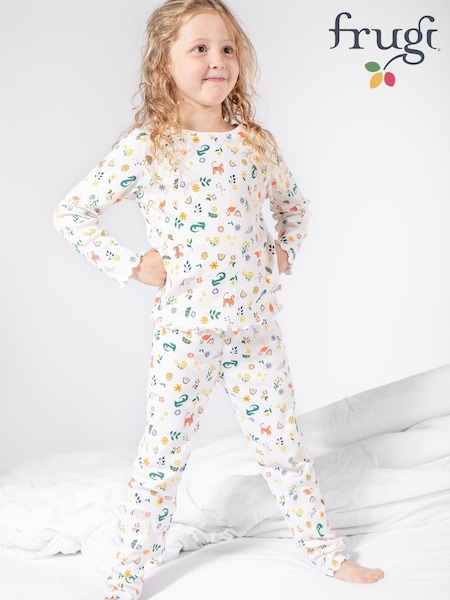 Frugi All-Over Print White Pyjamas (E74389) | AED175 - AED186