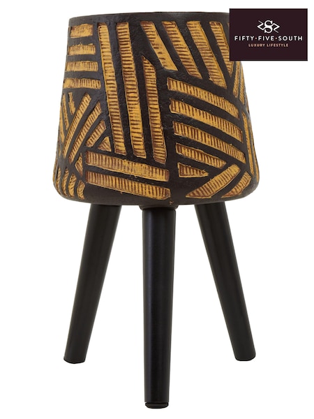 Fifty Five South Black Darnell Planter With Angular Legs (E74611) | €143