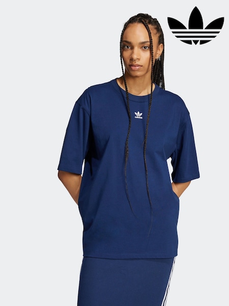 adidas Originals Blue Boyfirend 100% Cotton Essential T-Shirt (E74652) | €30