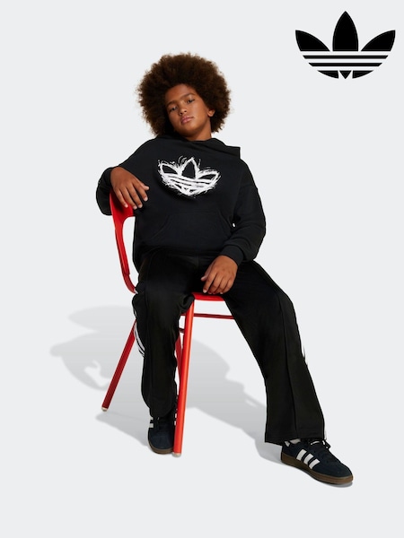 Negru - adidas originals Large Logo Loose Hoodie (E74844) | 298 LEI