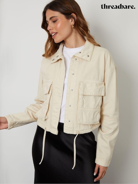 Piatră - Jachetă utilitare Threadbare, ușoară 100% bumbac (E74956) | 129 LEI