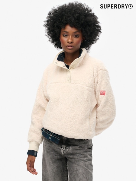 Superdry Supersoft Henley 100% Cotton Fleeces (E75013) | ‏327‏₪