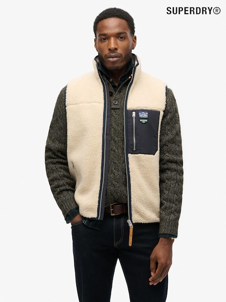 Superdry Vintage Retro Fleece Relaxed Gilet (E75015) | €110